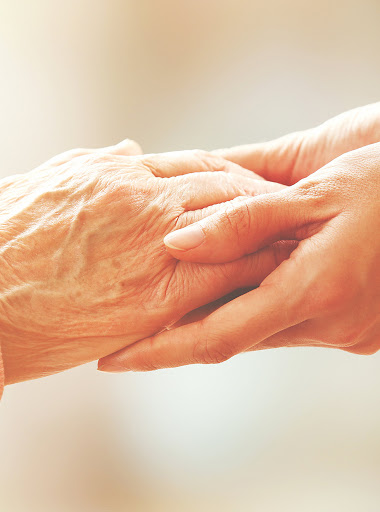 A moment of connection and care between generations.