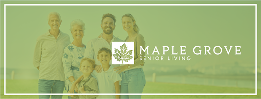 A joyful family portrait representing the warmth of senior living at Maple.