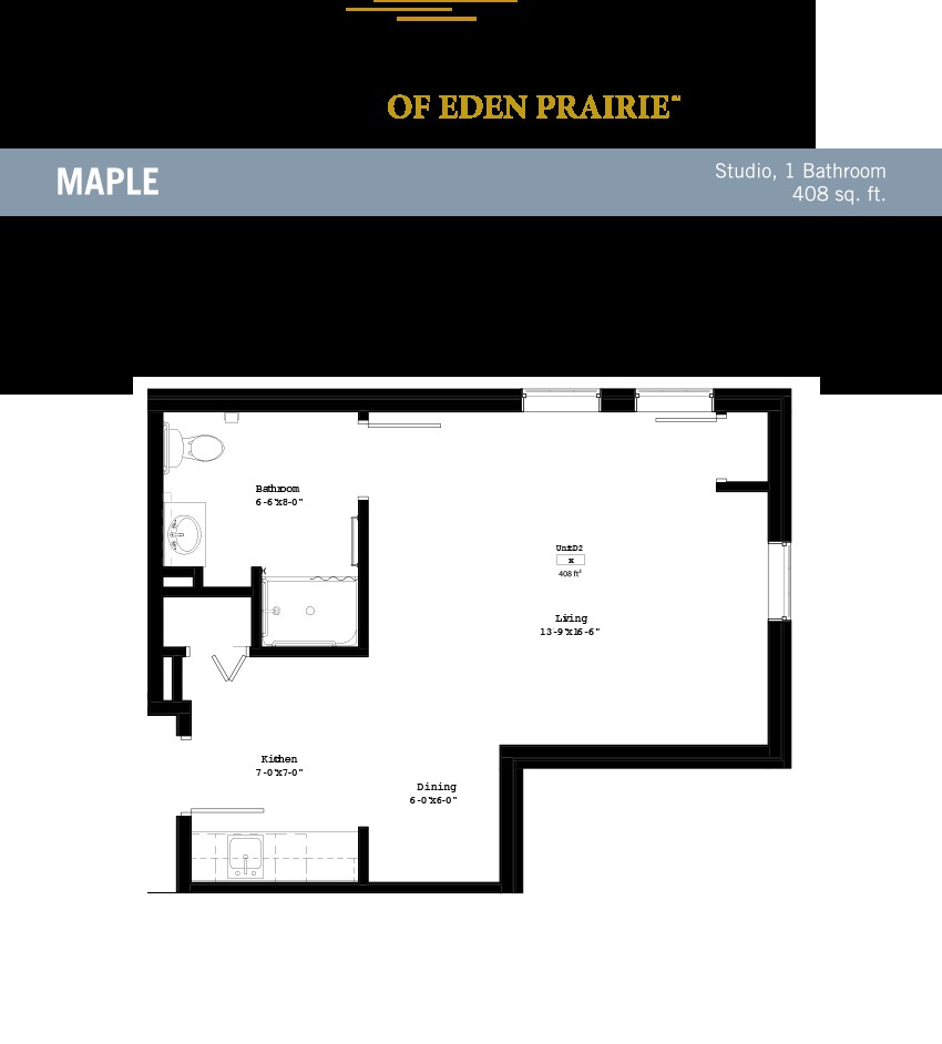 Basement floor plan of Maple at Eden Prairie.