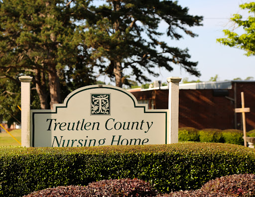 Entrance sign of the Treutlen County Nursing Home.