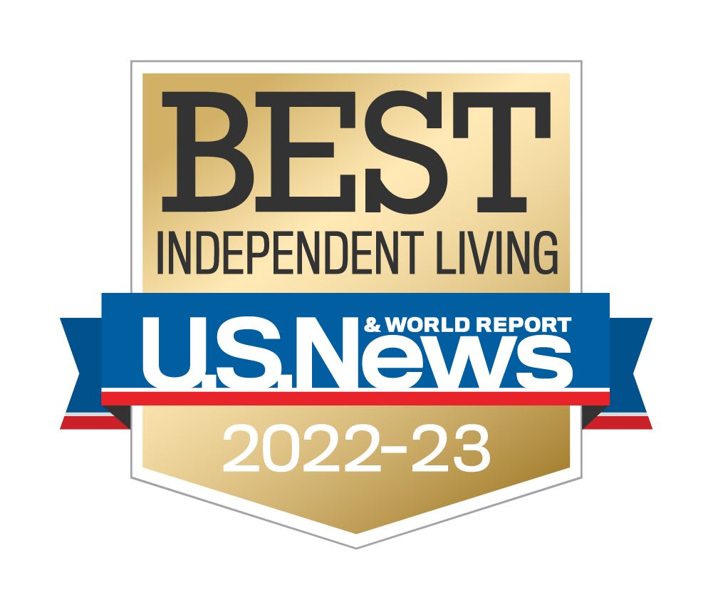 A badge awarded by U.S. News & World Report for Best Independent Living in 2022-23.