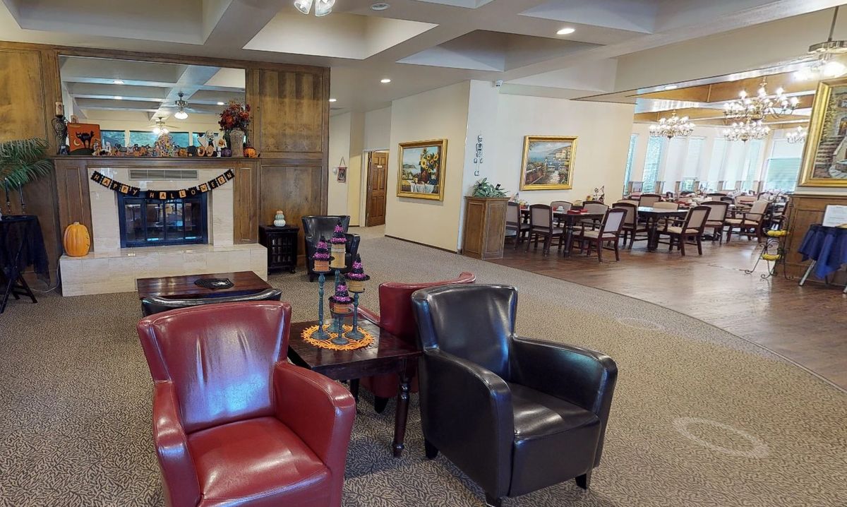 A cozy lobby with comfortable chairs and a welcoming atmosphere.