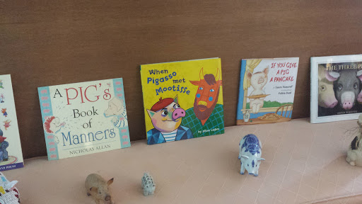 A charming display of children's storybooks featuring colorful illustrations and engaging animal characters.