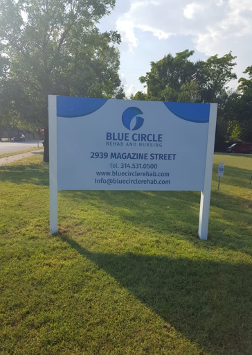 Sign for Blue Circle located on Magdalen Street.