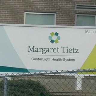 Signage for Margaret Tietz, part of the Center Light Health Systems.