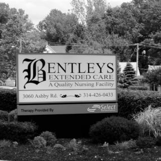 Sign for Bentleys Extended Care, a quality nursing facility.