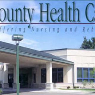 Entrance to a county health center building.