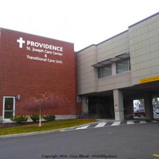 Exterior view of the Providence Health & Services facility.