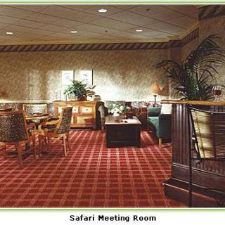 A cozy Safari Meeting Room equipped for discussions and gatherings.
