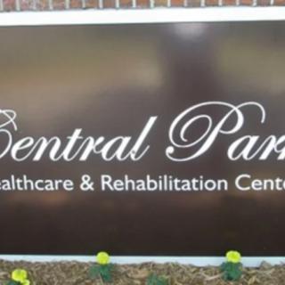 Sign for Central Park Healthcare & Rehabilitation Center.
