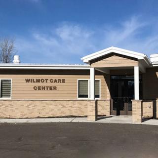 Entrance of Wilmot Care Center on a clear day.