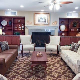 A cozy living room with comfortable seating and stylish decor.