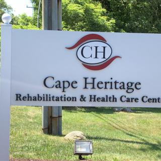 Sign for Cape Heritage Rehabilitation & Health Care Center.