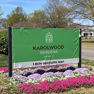 Welcome to Karolwood Gardens, featuring beautiful floral arrangements.