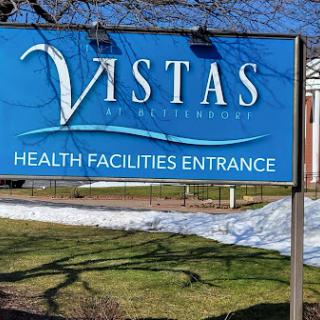 Entrance sign for Vistas Health Facilities.