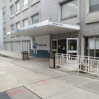 Entrance of a modern urban building.