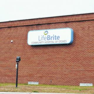 The LifeBrite facility sign displayed on a brick building.