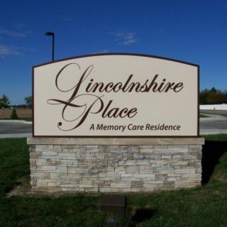 Lincolnshire Place Memory Care Residence sign.
