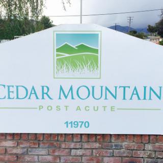 Cedar Mountain Post Acute facility signage