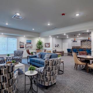 A modern and stylish living space with comfortable seating and elegant decor.