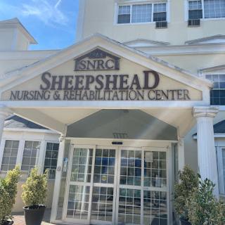 Entrance of the Sheepshead Nursing & Rehabilitation Center.