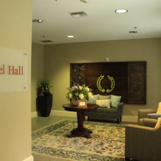 A welcoming lobby featuring comfortable seating and elegant decor.