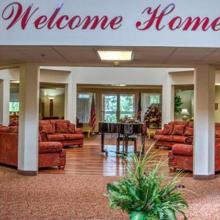 A welcoming lobby area with comfortable seating and inviting decor.