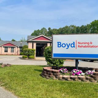 Exterior view of Boyd Nursing & Rehabilitation facility.