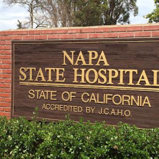 Signage of Napa State Hospital located in California.