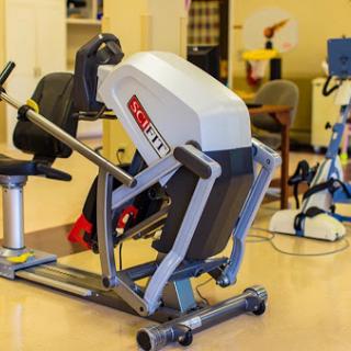 A modern fitness machine designed for rehabilitation and exercise.