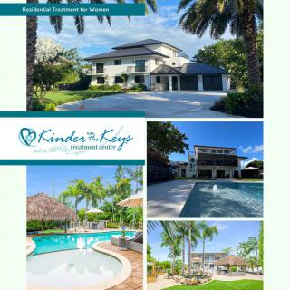 Beautiful luxury home with a pool and tropical landscaping.
