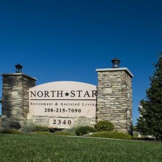Entrance sign for North Star Retirement & Assisted Living.