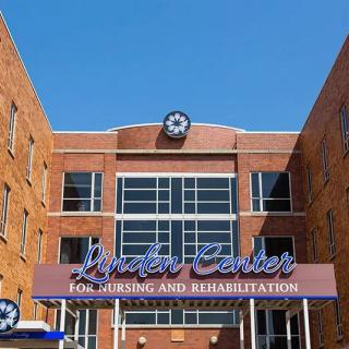 Front view of a nursing and rehabilitation facility.