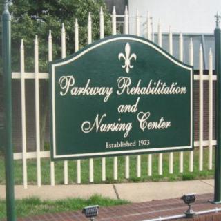 Sign for Parkway Rehabilitation and Nursing Center
