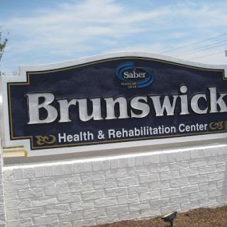 Sign for Brunswick Health & Rehabilitation Center.