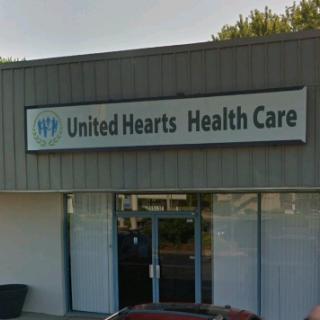 Exterior view of United Hearts Health Care clinic.
