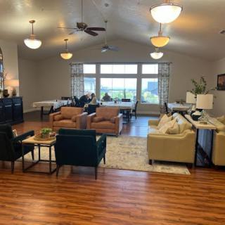 A spacious and inviting lobby area with comfortable seating and ample natural light.