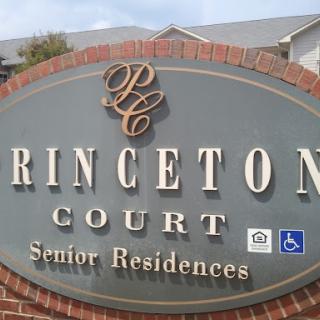 Entrance sign for Princeton Court Senior Residences.