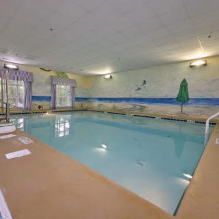 A tranquil indoor swimming pool, perfect for relaxation and fitness.