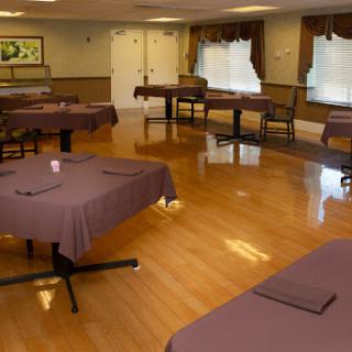 A serene interior space set up with massage tables, ready for relaxation and wellness treatments.