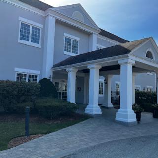 A beautifully designed residence featuring classic architectural elements.