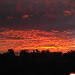 A breathtaking sunset paints the sky in vibrant colors.