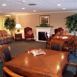 A cozy living room with comfortable seating, a fireplace, and elegant decor.