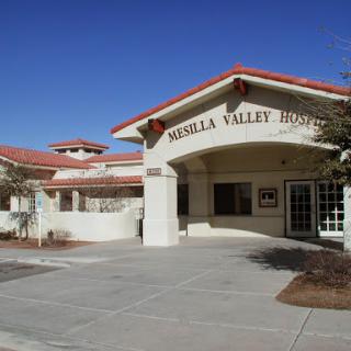 The Mesilla Valley Hospital showcases a contemporary architectural design under a clear blue sky.