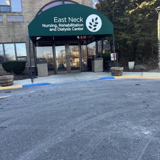 Entrance to East Neck Nursing Developmental and Convalescent Center.
