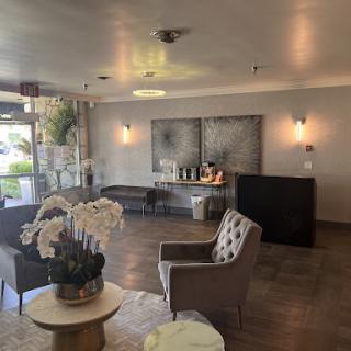 A welcoming lobby area featuring stylish seating and modern decor.