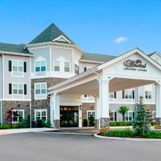 A welcoming hotel entrance with modern architectural design.