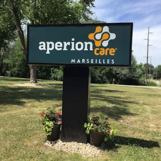 Aperion Care sign located in Marseilles.