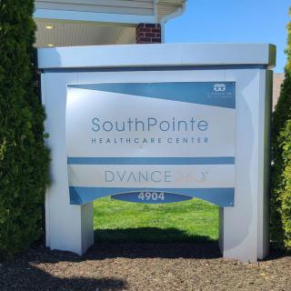 An outdoor sign for SouthPointe Professional Center.
