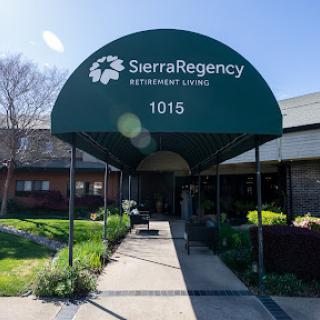 Entrance to Sierra Regency Retirement Living, showcasing the welcoming environment.